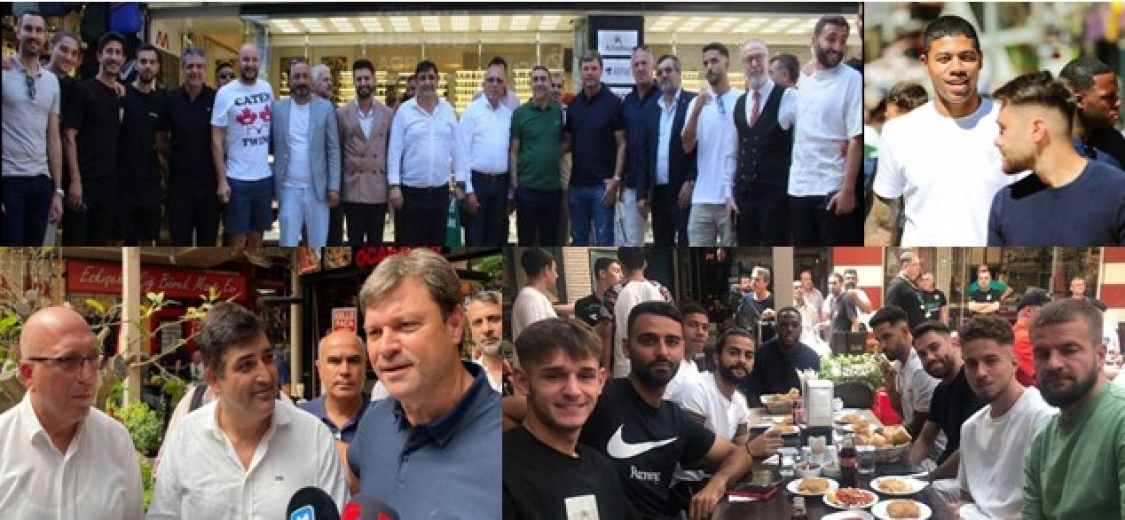 İKM-Murat Öztürk ve Kapanönü esnafından Yeşil Siyaha moral yemeği