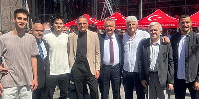 Recep Başkan, Mustafa Hoca, Futbolcu Cem Kent Bayramlaşmasına katıldı