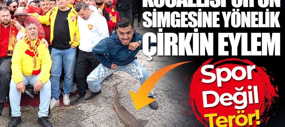 Göztepelilerin simgemize insalık dışı eylemi
