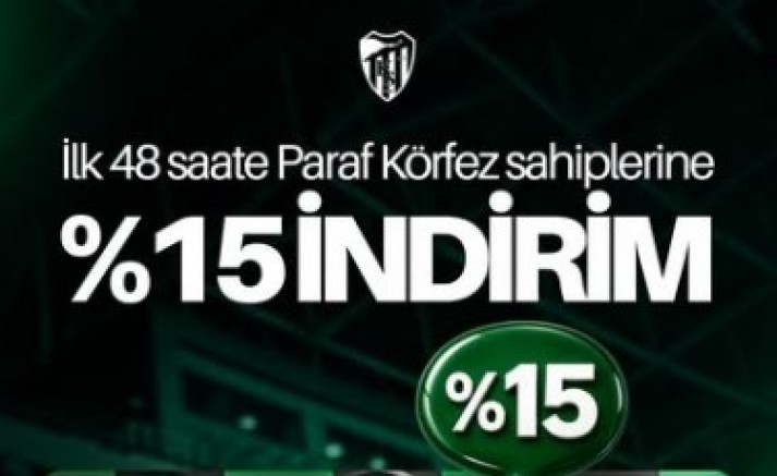 ilk 48 saat maç bileti Paraf Körfez kredi kartına indirimli