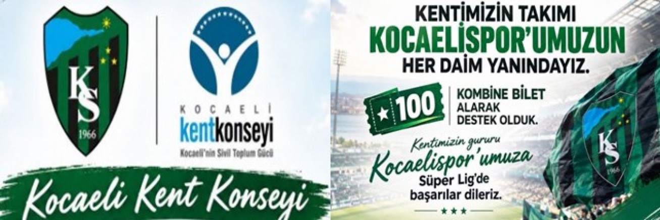Kocaeli Kent Konseyi Başkanı Ceyhun Yalçın'ın 100 kombine Bilet hamlesi