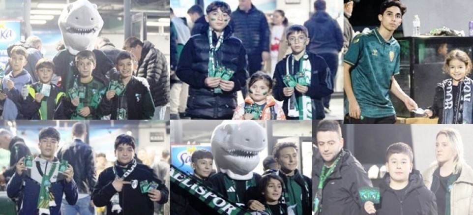 Kocaelisporlu taraftar çocuklardan futbolcu kartlarını biriktirme yarşı son hızla