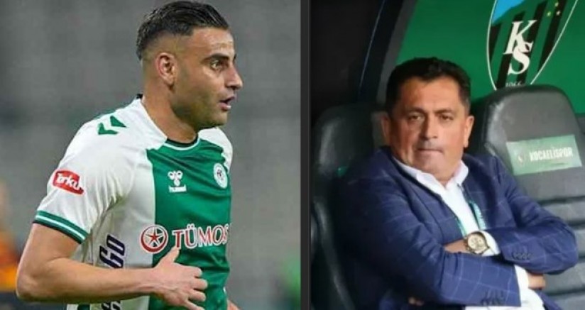 Konyasporlu Deniz Türüç Metin Özkana saldırmış