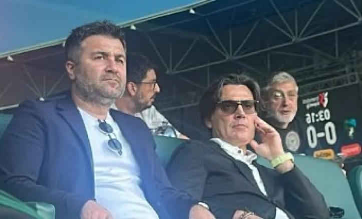 Montella milli maç için stadyumu görmeye geldi