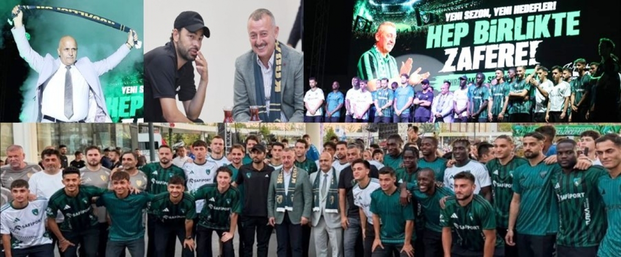 “Şehrin Takımı Sahaya İniyor”  Yeşil Siyahlı futbolcular taraftarla buluştu