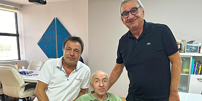 1988-89 Yıllarının Başkanı İsmet Kaya'ya vefa ziyareti Görsen ve Uçar'dan