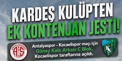 Antalyada taraftalara ek kontenjan 3000 tribünde