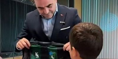 Başiskeleli çocuklara Yasin Başkandan forma