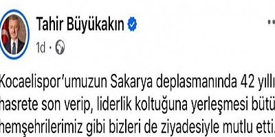 Büyükakın,'Maç bittiğinde sonuca herkes razı olmalı