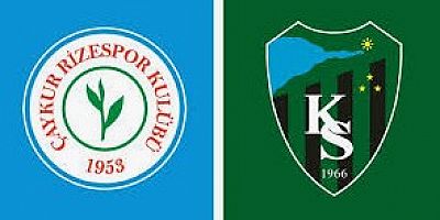 Rizespor-Kocaelispor Cuma akşamı 20.00