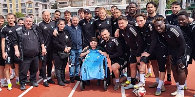 DMD hastası Eray Kıvanç Demir antremanda