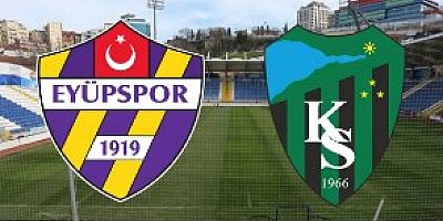 Eyüpspor-Kocaelispor maçı pazartesi 16.00 deplasmanda