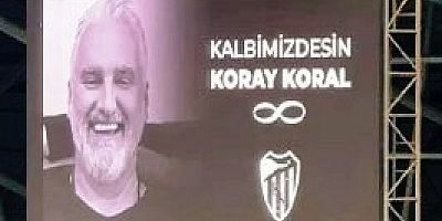 Gri Korayın led ekranda fotoğrafı içim yanarlı vefa