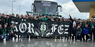 İzmir deplasmanına giden taraftarlardan yol hatırası