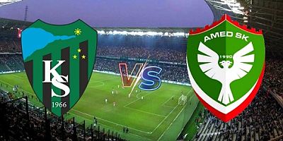 Kocaelispor Amedspor maçı Pazartesi 21.30