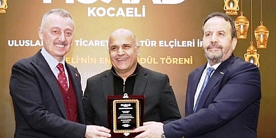 Recep Başkana Sportmen Sanayici ödülü verildi