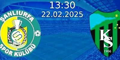 Şanlıurfaspor–Kocaelispor 0-0 Beraberliğe oynadık