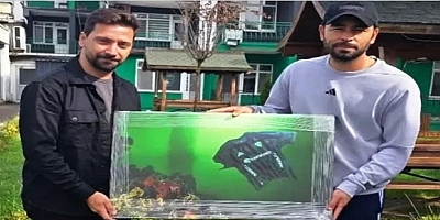 Selçuk Hocaya Serdar Avcı sualtı fotoğraf hediye tti