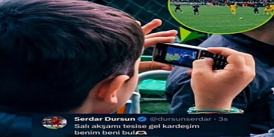 Serdarın çocuk taraftara tesislere gel çağrısı