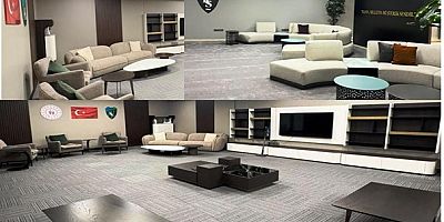 TURKA Kocaeli Stadyumunda Basın Odası VIP Salona konforlu yenileme