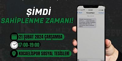Yeşil Siyahlı Taraftarlardan Kocaelispor Kulübüne Üye olma Kampanyası